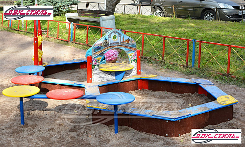 Песочница с беседкой ПЕ-47 "Венеция".  �3